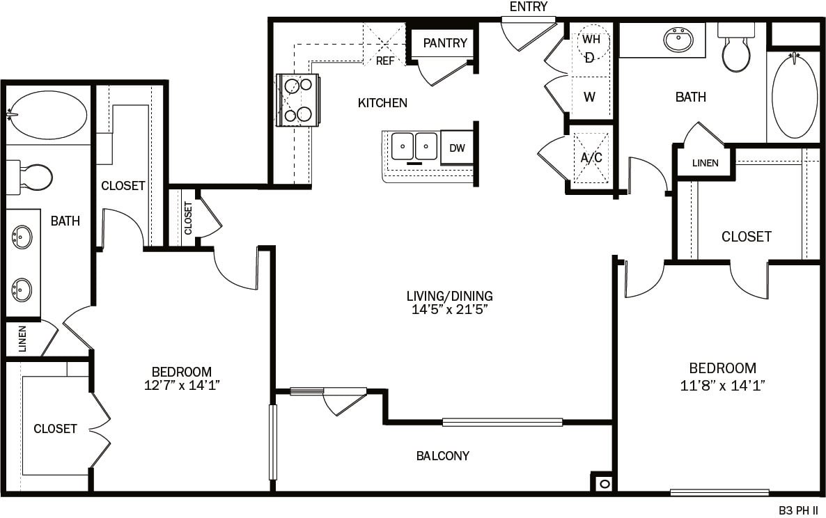 Floor plan layout diagram for 2G